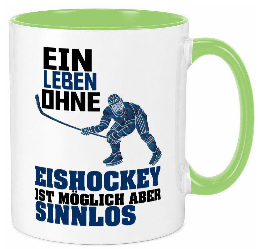 Eishockey | Eishockeyspieler Tasse Eishockeyfan lustiger Spruch Geschenk Humor
