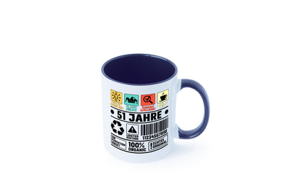 51. Geburtstag | 51 Jahre Humor Limited Edition Geschenkidee Tasse