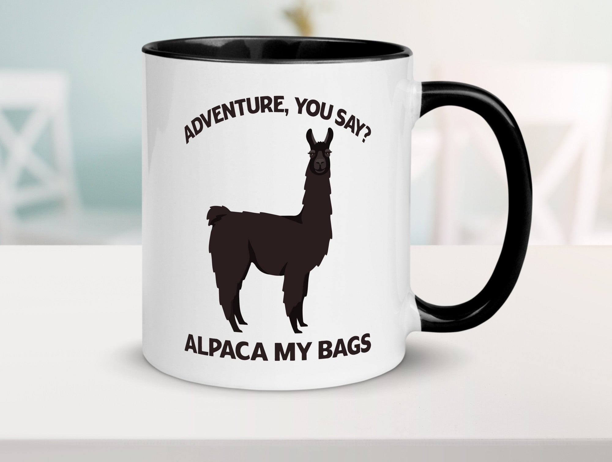 Adventure, Alpaca | Humor Geschenkidee Tasse