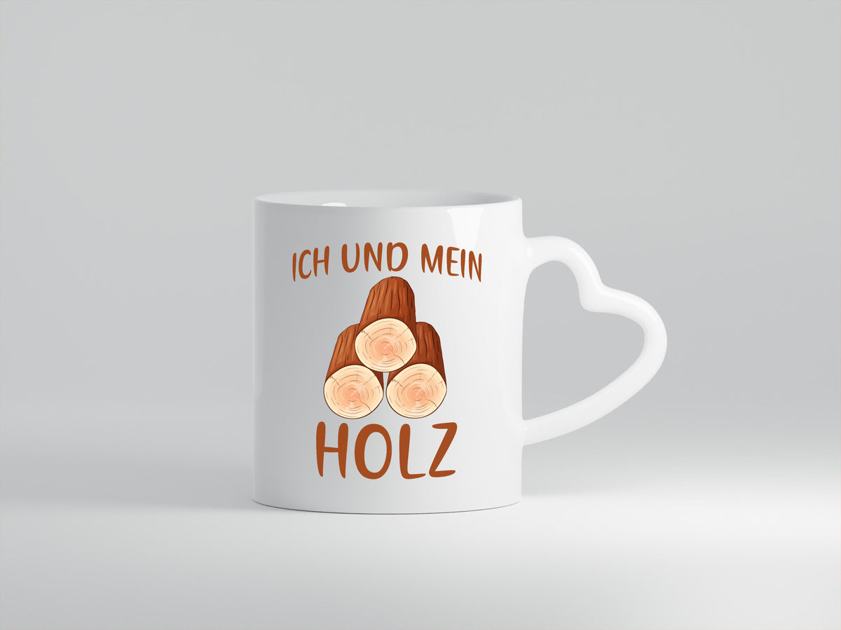 Ich und mein Holz | liebhaber Holzfäller lustiger Spruch Geschenk Humor Tasse