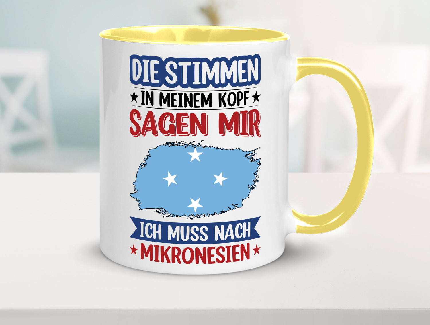 Mikronesien | Urlaub Stimmen in meinem Kopf Traumland Geschenk Humor