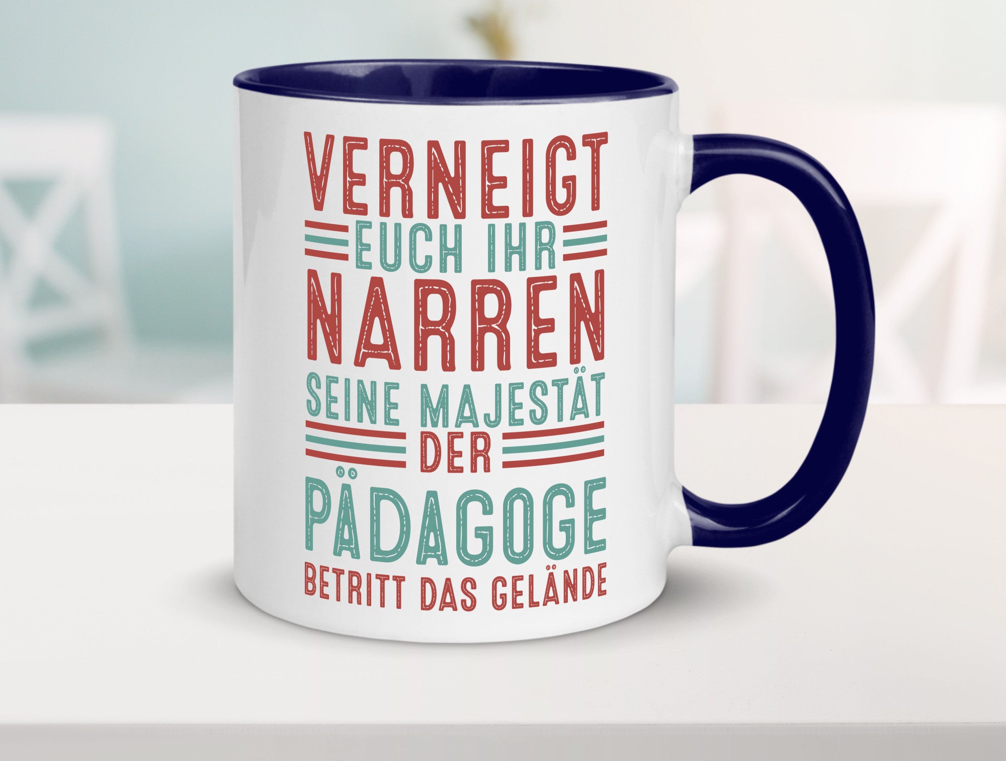 Verneigt euch: Pädagoge | Pädagogik Humor Geschenkidee Tasse