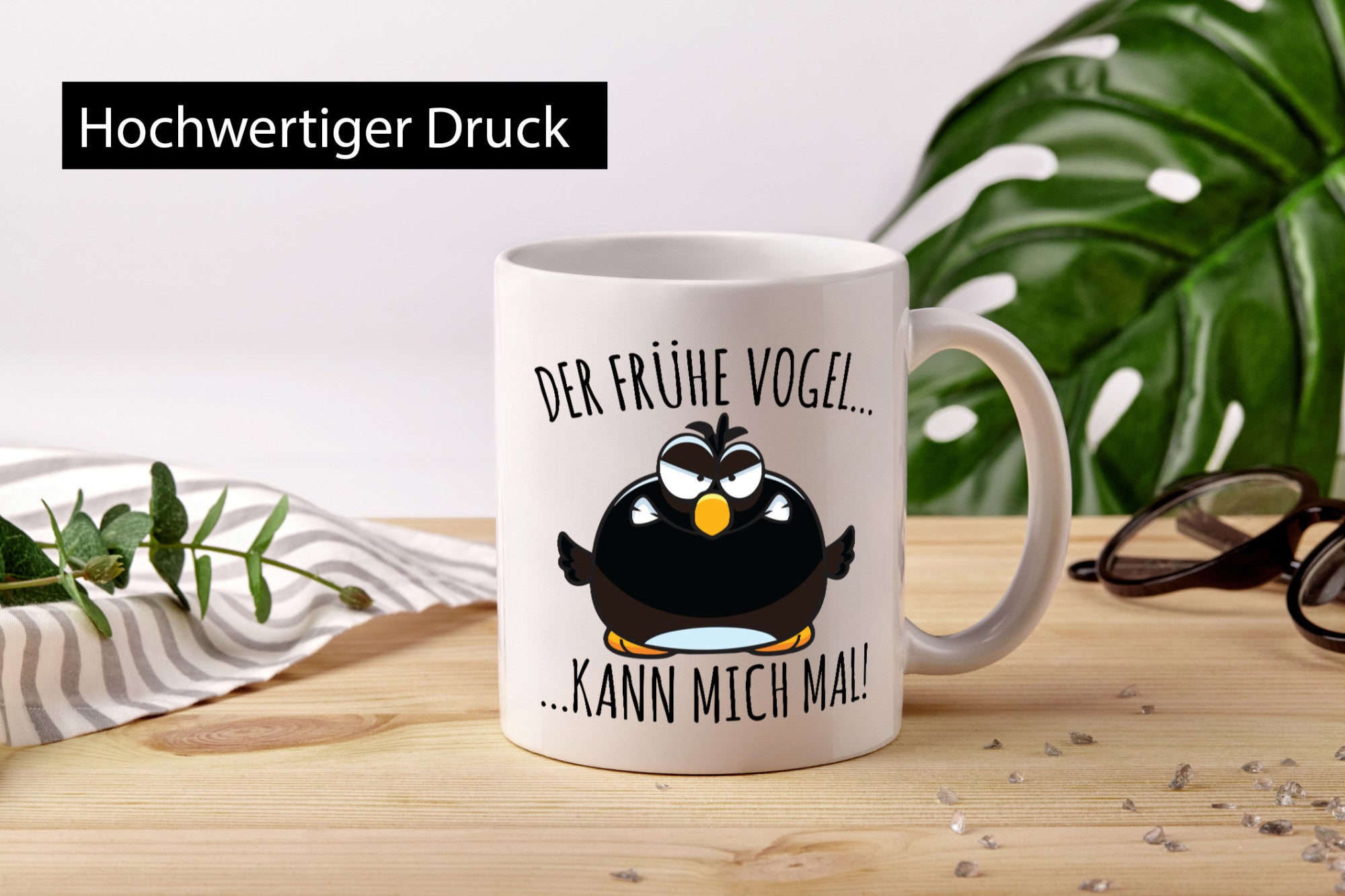 Frühe Vogel kann mich mal | Morgenmuffel mürrischer Geschenk Humor Geschenkidee