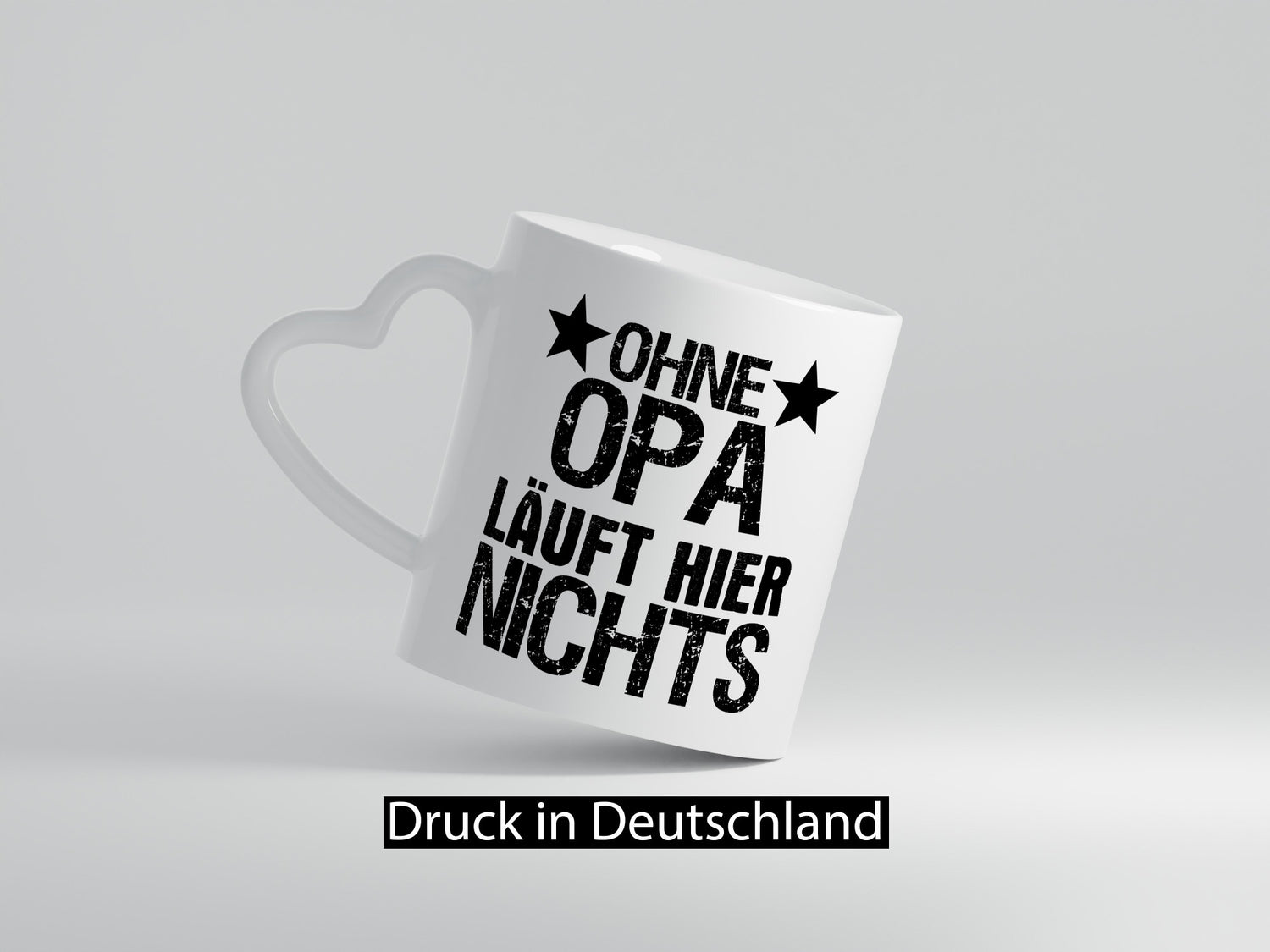 Ohne Opa läuft hier nichts | Sterne Geschenkidee Familie Humor Tasse