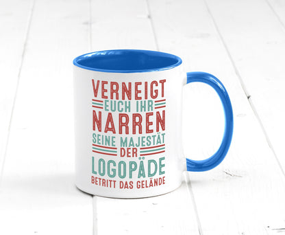 Verneigt euch: Logopäde | Sprachtherapie Geschenkidee Humor Tasse
