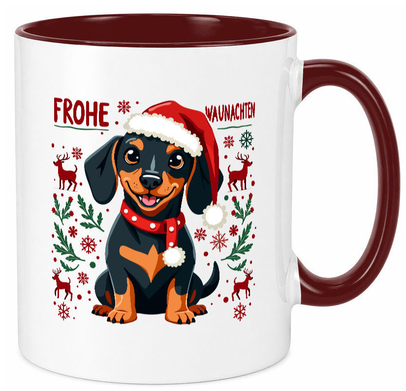 Frohe Waunachten | Ugly Christmas Weihnachtshund v2 Humor Tierliebhaber