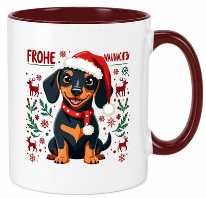 Frohe Waunachten | Ugly Christmas Weihnachtshund v2 Humor Tierliebhaber