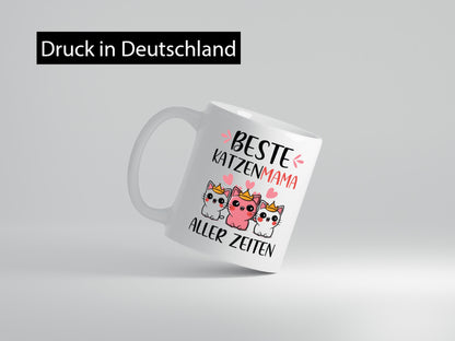 Beste Katzenmama aller Zeiten | Katzenliebhaberin lustiger Spruch Geschenk