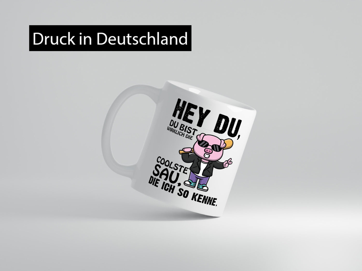 Du bist eine Coole sau Geschenk Humor Geschenkidee lustiger Spruch Tasse