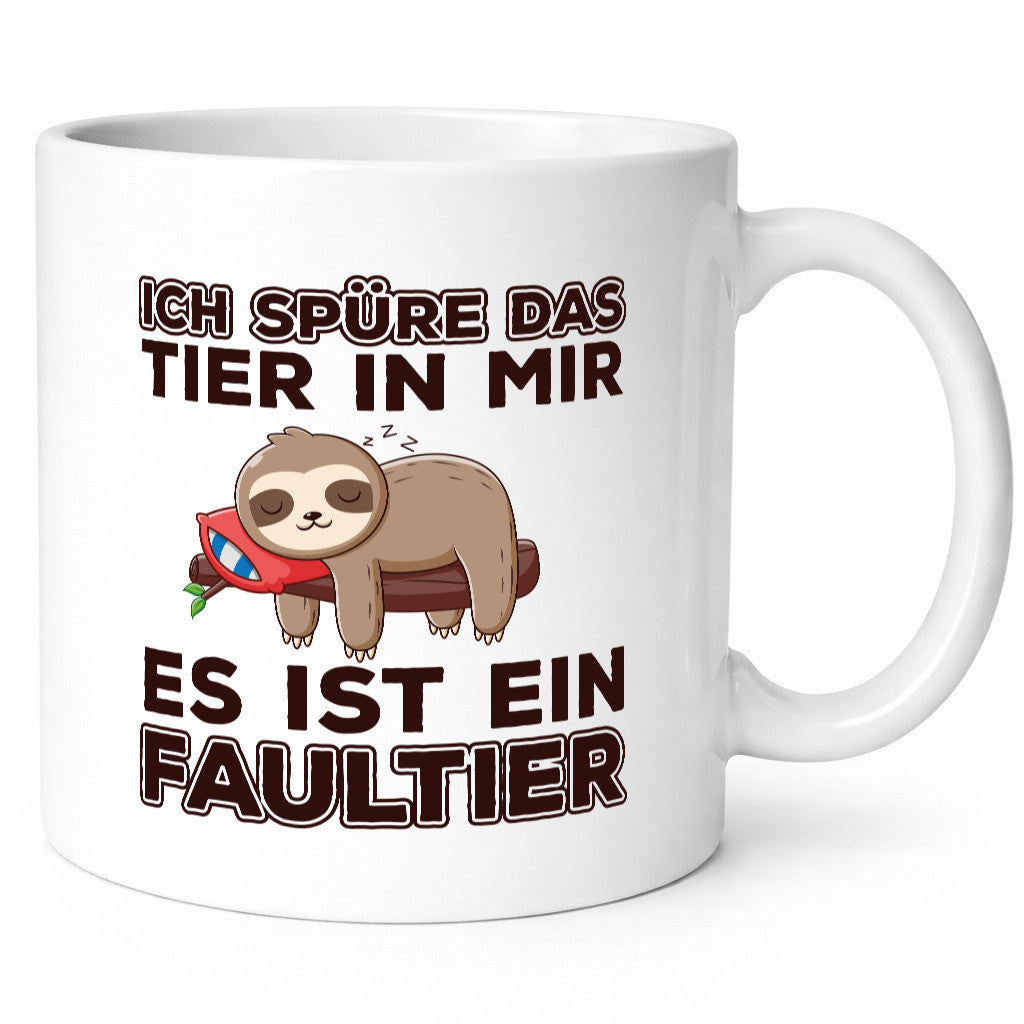 Faultier Spruch | Statement Tasse Morgenmuffel faul Humor Tierliebhaber