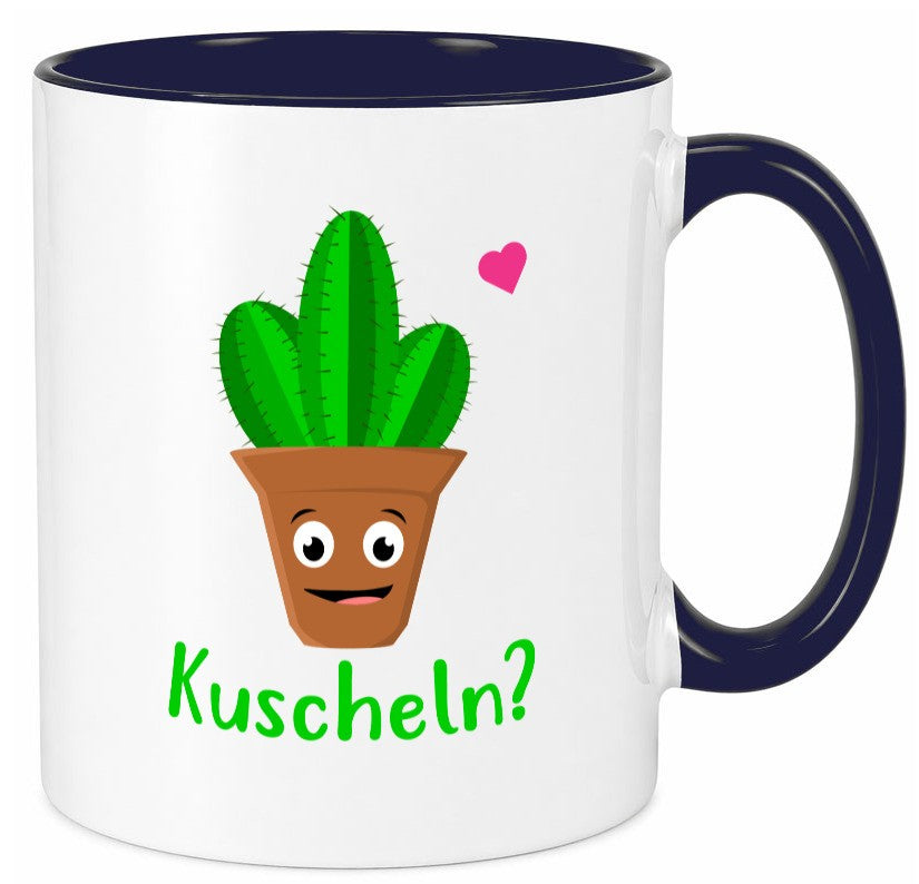 Kuscheln? | lustige Tasse Kaktus Motiv Humor lustig Geschenkidee Geschenk