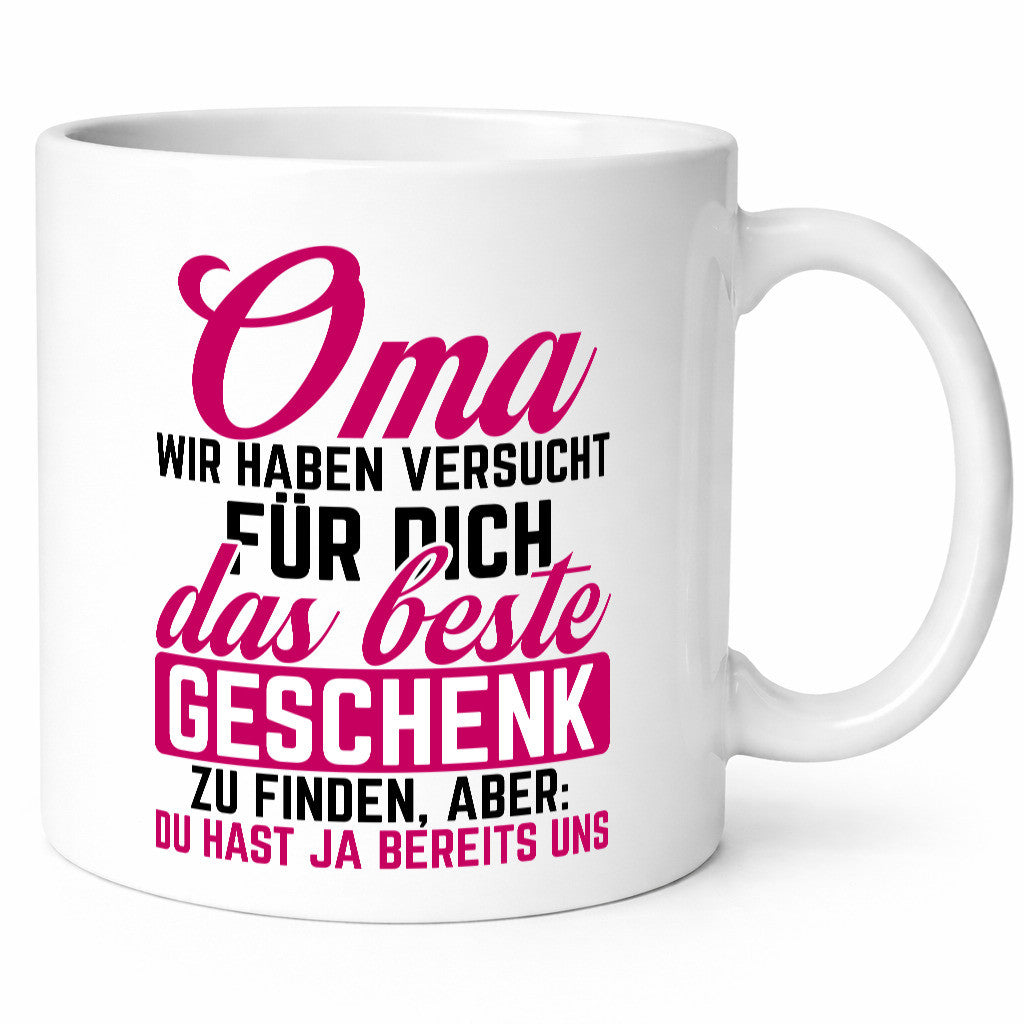Beste Geschenk für Oma | Großmutter lustiger Spruch Familie Geschenkidee Tasse