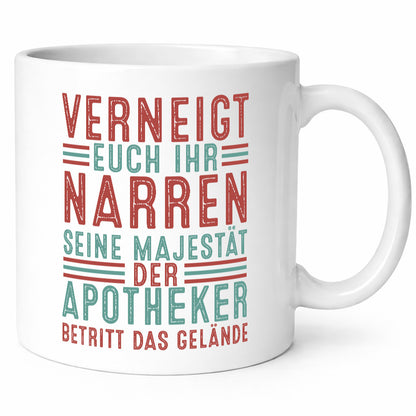 Verneigt euch: Apotheker | Apotheke Pharmazie Geschenkidee Humor Tasse