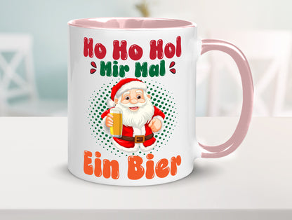 Ho mir mal ein Bier | Ugly Christmas Trinken v2 Geschenkidee Humor Tasse