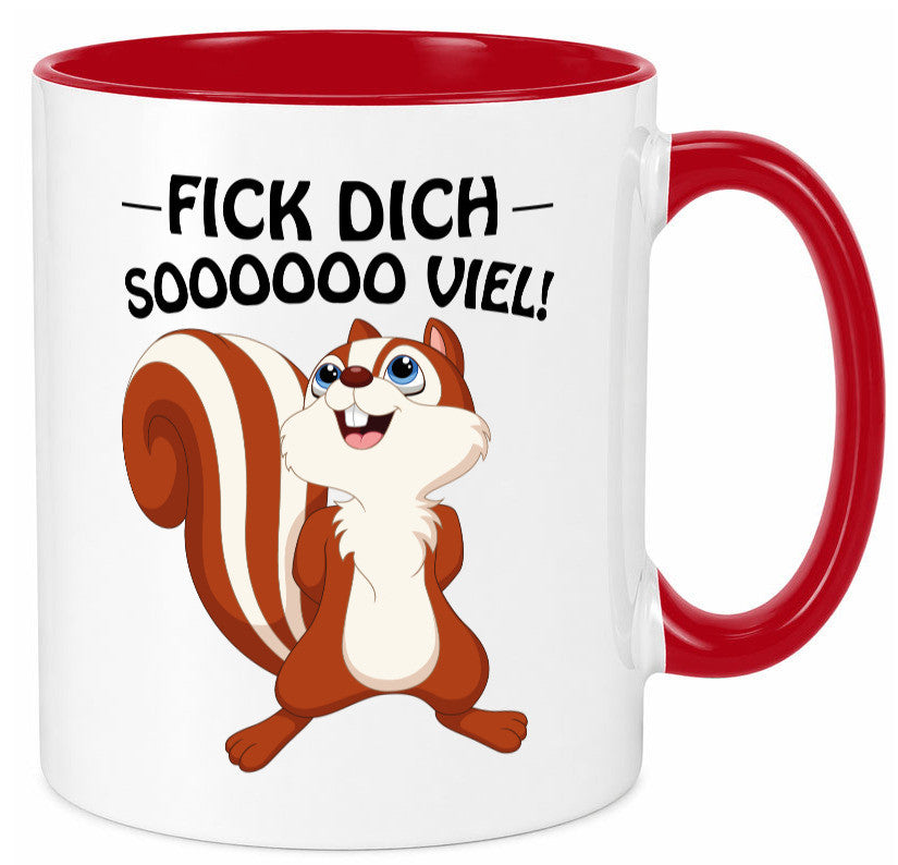 Fick dich so viel Geschenk Humor Geschenkidee lustiger Spruch Tasse