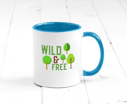 Wild and free | Freiheit Camper Hobbycamper Geschenkidee Humor Tasse