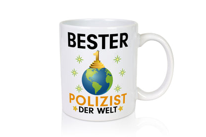 Welt Bester Polizist | Polizei lustiger Spruch Geschenk Humor Geschenkidee Tasse