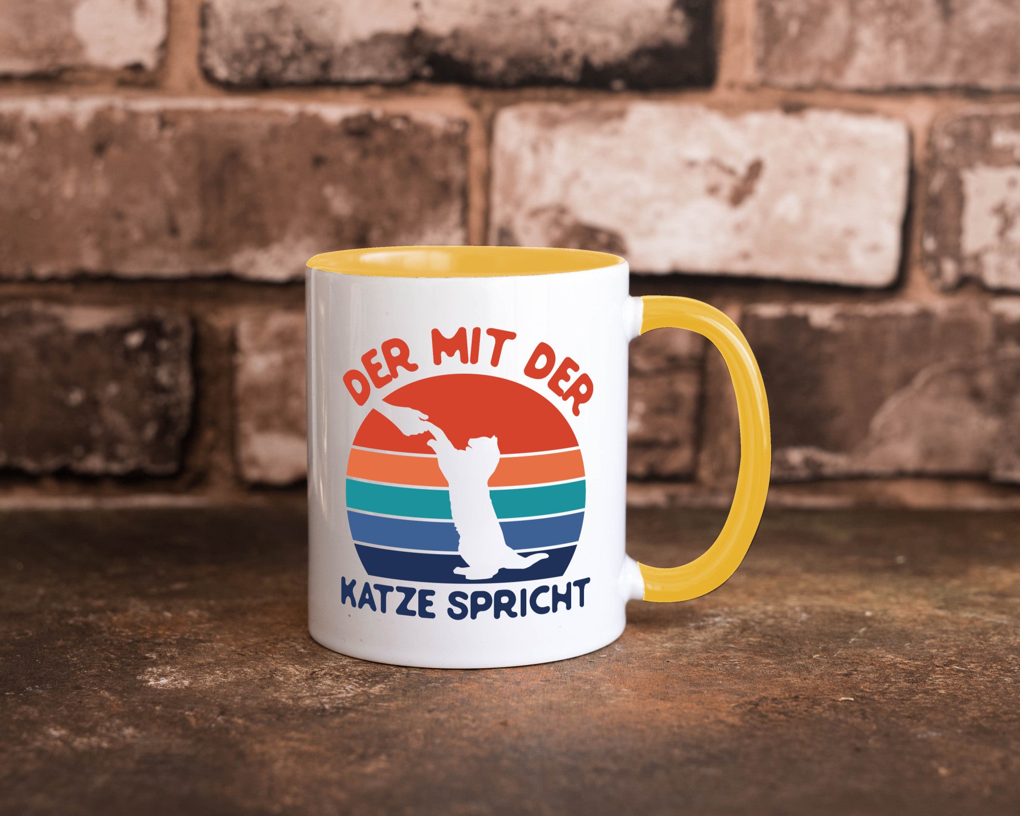 Der mit Katze Spricht | Katzenliebhaber Humor Tierliebhaber Geschenkidee Tasse
