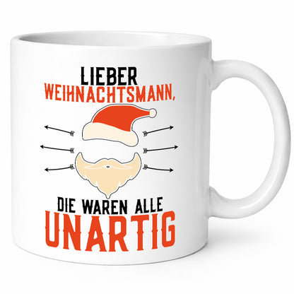 Die waren alle unartig | Weihnachtsmann Geschenke artig Geschenk Humor