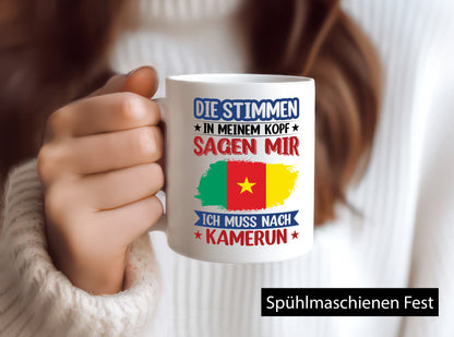 Kamerun | Urlaub Stimmen in meinem Kopf Traumland Geschenk Humor Geschenkidee