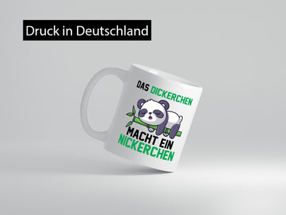 Das dickerchen macht ein Nickerchen | Panda lustiger Spruch Geschenk Humor