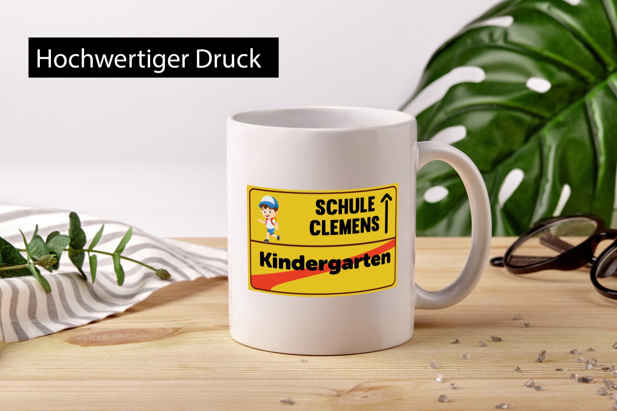 Bye Kindergarten | Schule Clemens Geschenkidee Humor Tasse