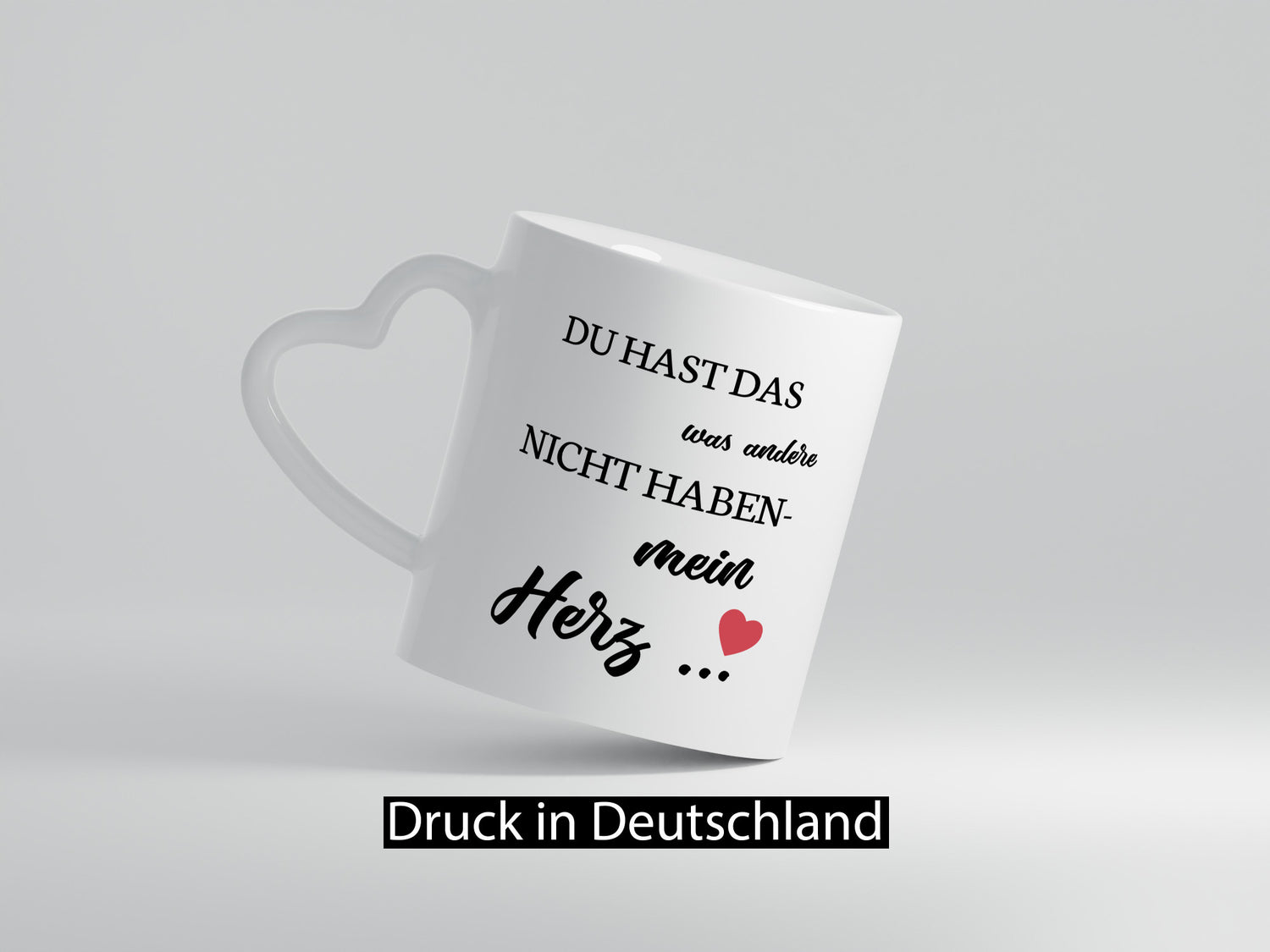 Du hast mich | mein Herz Paar Geschenk Humor Geschenkidee lustiger Spruch Tasse