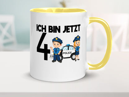 Ich bin jetzt 4 | Polizei 4. Geburtstag Jähriger Geschenk Geschenkidee lustiger
