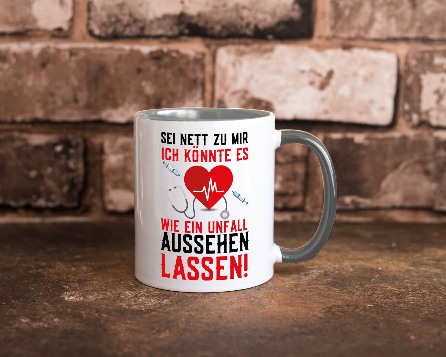 Sei nett zu mir | Krankenschwester Arzt Klinik Spritze v2 lustig Humor