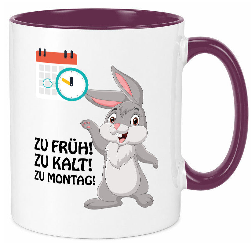 Kalter Montag Geschenkidee Humor Tasse