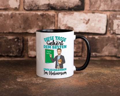 Im Universum: Englischlehrer | Schule Englisch lustiger Spruch Geschenk Humor Tasse