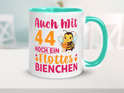 44. Geburtstag | Flottes Bienchen 44 Jahre Geschenkidee Humor Tasse