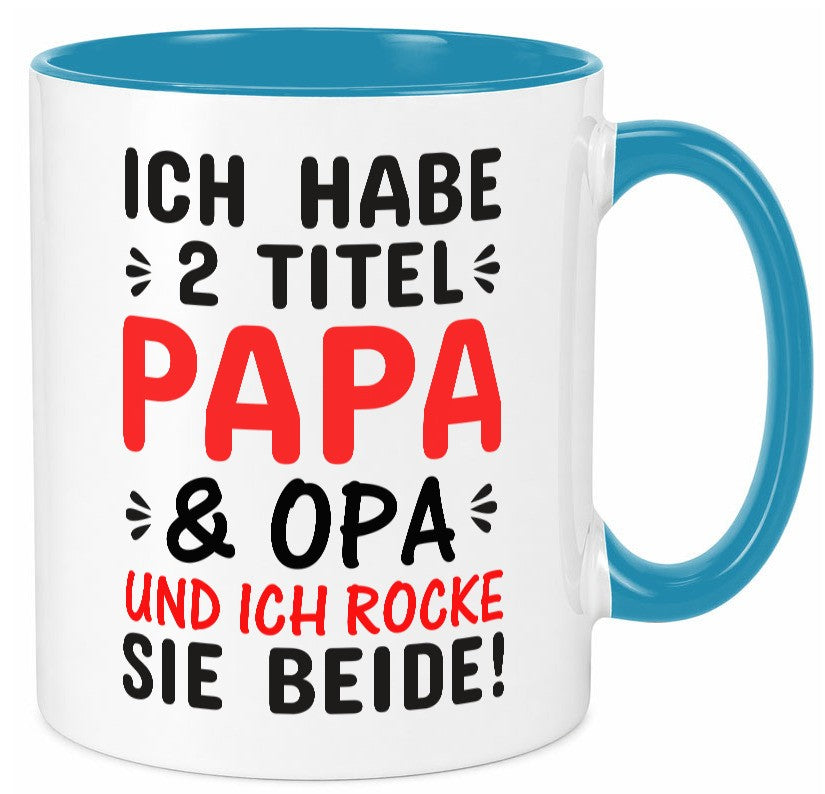 Papa und Opa | Männer Tasse Rocker Humor Geschenkidee Familie