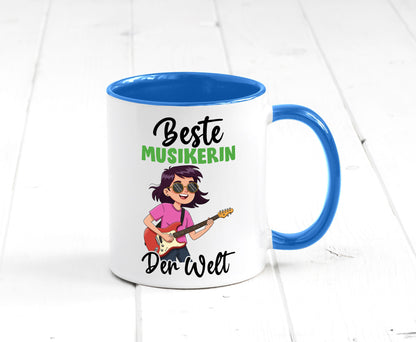 Beste Musikerin | Musik Musikantin v2 Geschenkidee Humor Tasse
