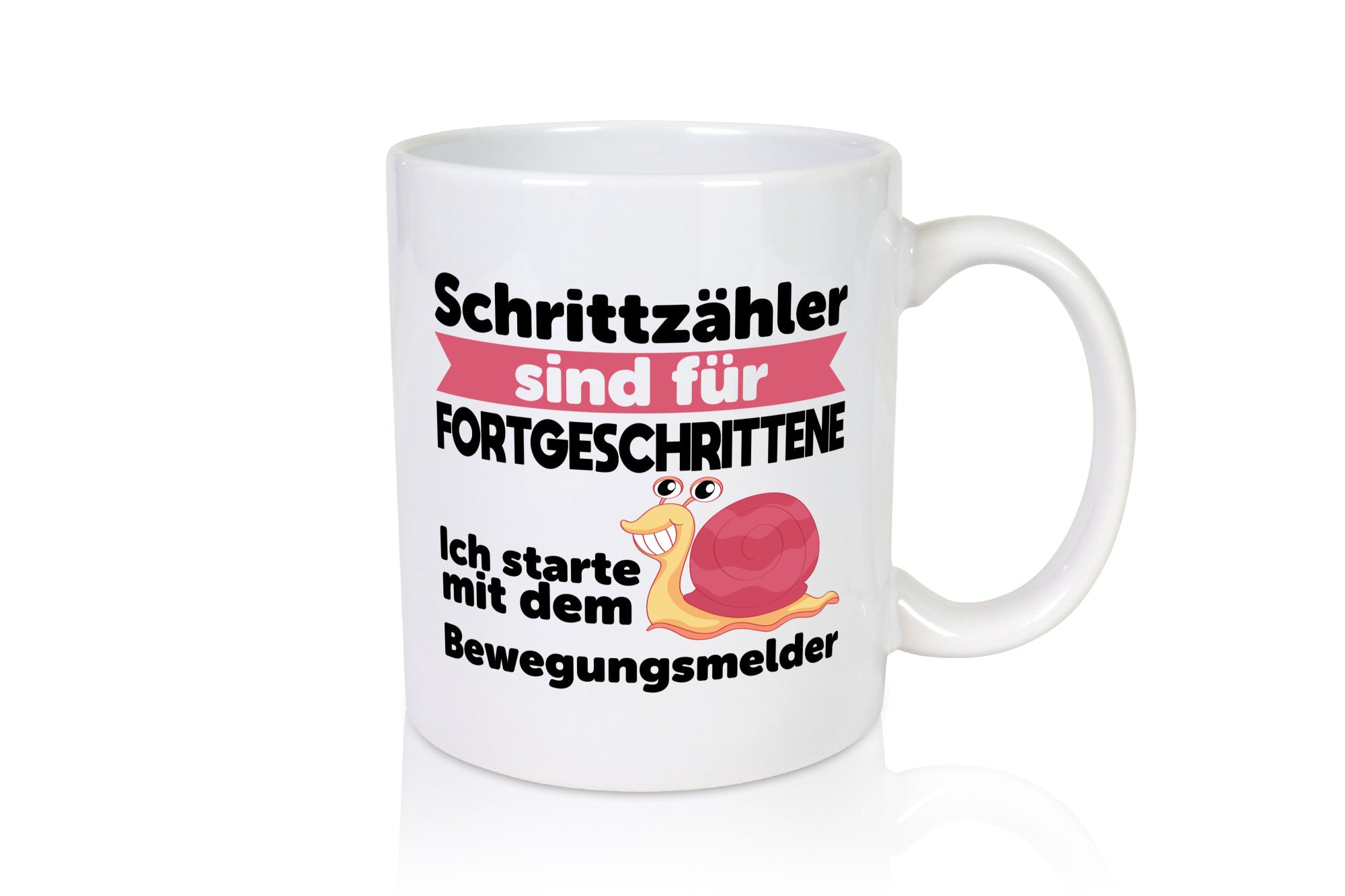 Schrittzähler Fortgeschrittene, Bewegungsmelder | Schnecke Geschenk Humor