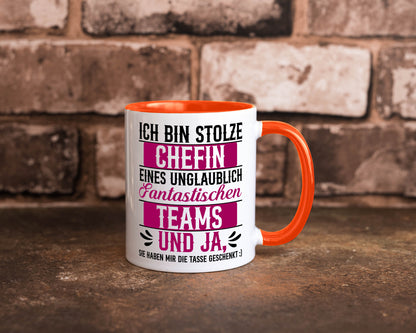 Stolze Chefin | Tolles Team Mitarbeiter lustig Arbeit Kollegen Büro Geschenk