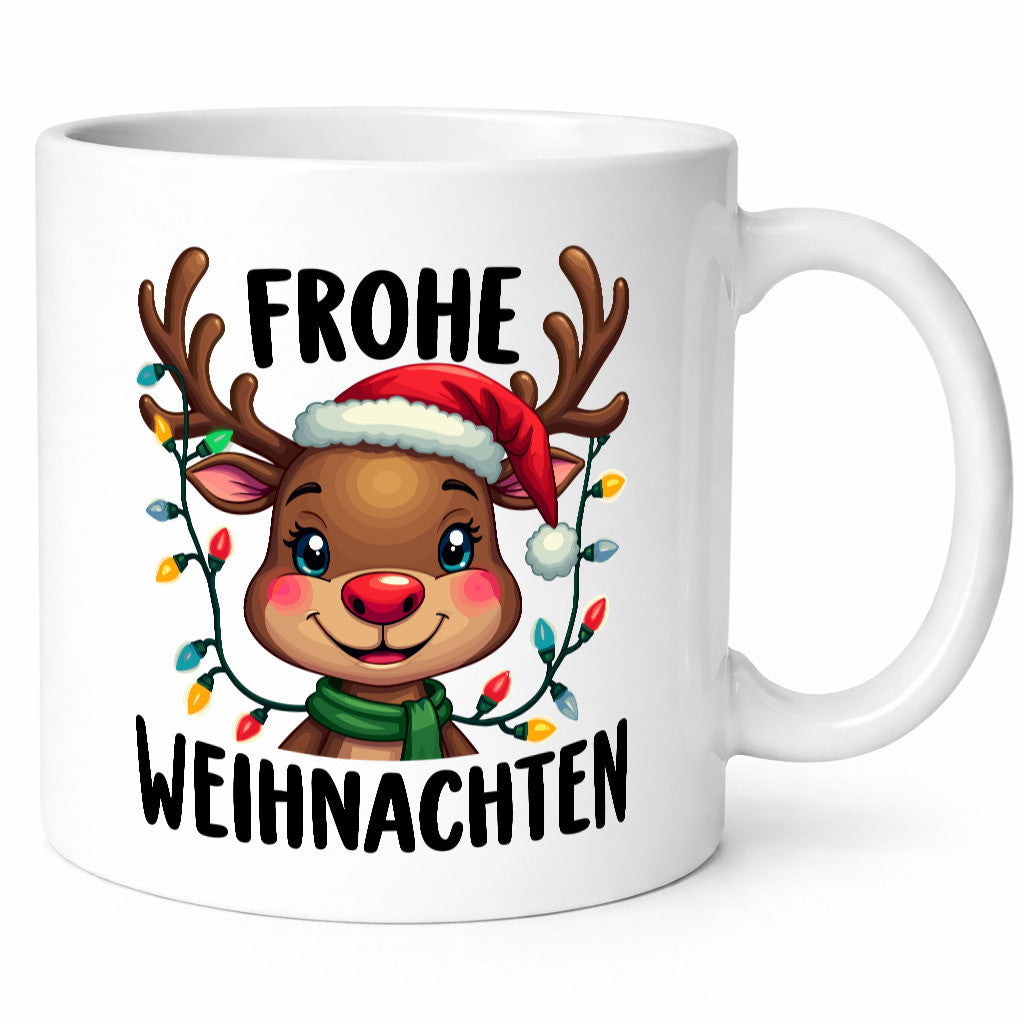 Frohe Weihnachten | Weihnachtselch Geschenkidee Humor Tasse