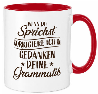 Grammatik korrigieren während du sprichst | Sterne lustig Humor Geschenkidee