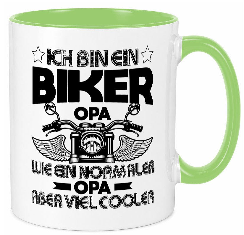 Ich bin ein Biker Opa |Viel cooler als normale Opas Geschenk Familie Tasse
