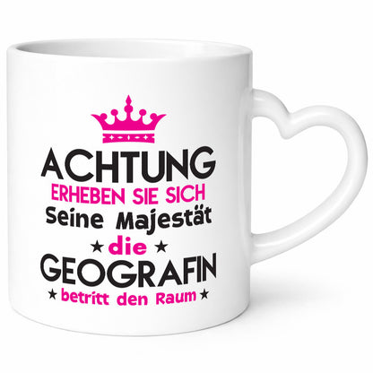 Seine Majestät Geografin | Geografie lustiger Spruch Geschenk Humor