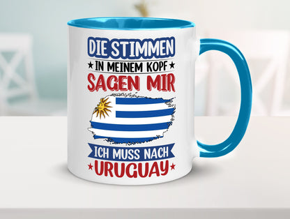 Uruguay | Urlaub Stimmen in meinem Kopf Traumland Geschenk Humor Geschenkidee