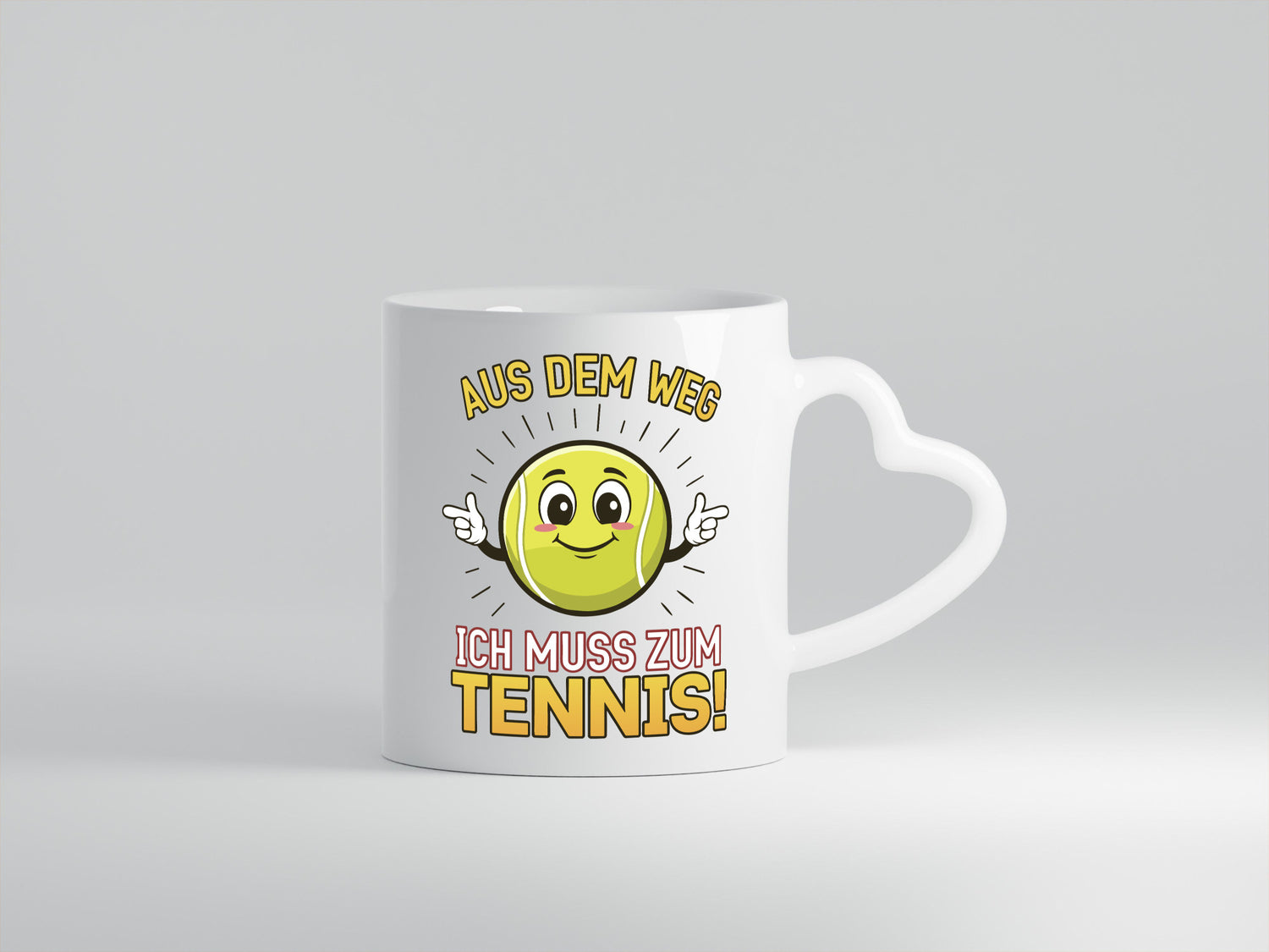 Aus dem weg ich muss zum Tennis | Tennisspieler Humor Geschenkidee Tasse