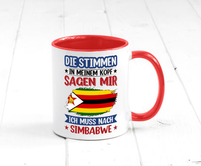 Simbabwe | Urlaub Stimmen in meinem Kopf Traumland v2 Geschenk Humor