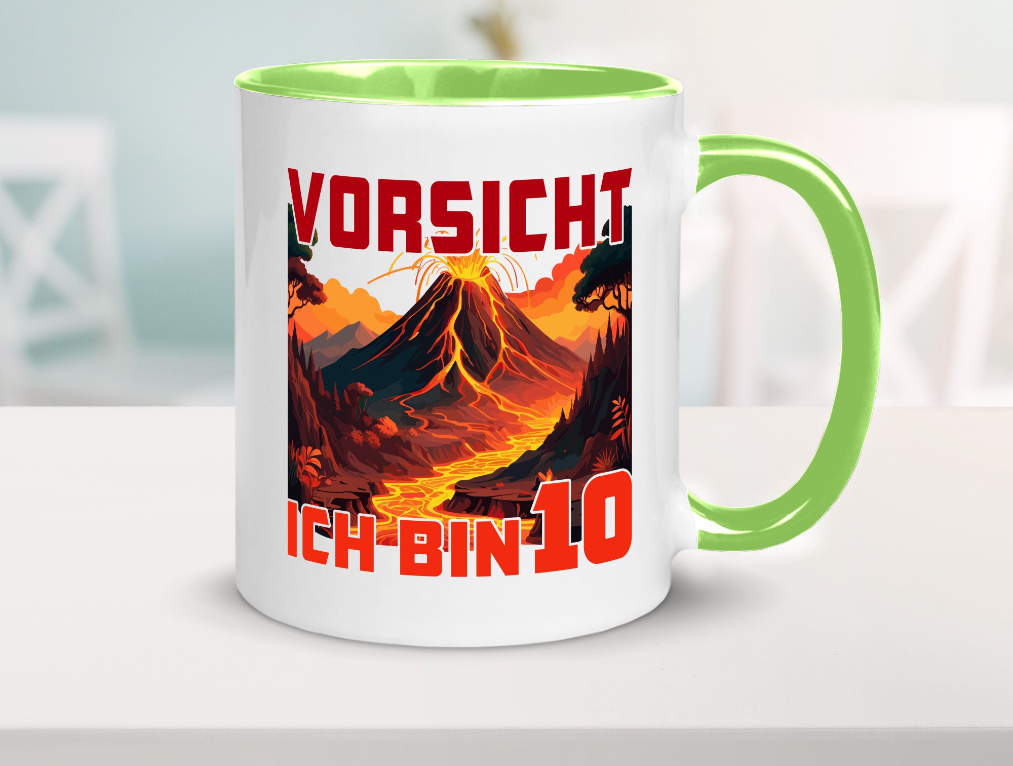 10. Geburtstag | 10 Jahre Vulkanausbruch Vulkan Humor Geschenkidee Tasse