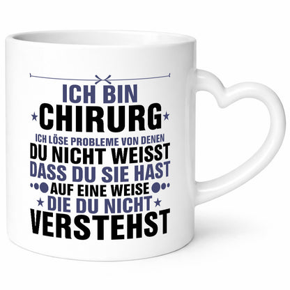 Löse Probleme: Chirurg | Medizin Chirurgie Humor Geschenkidee Tasse
