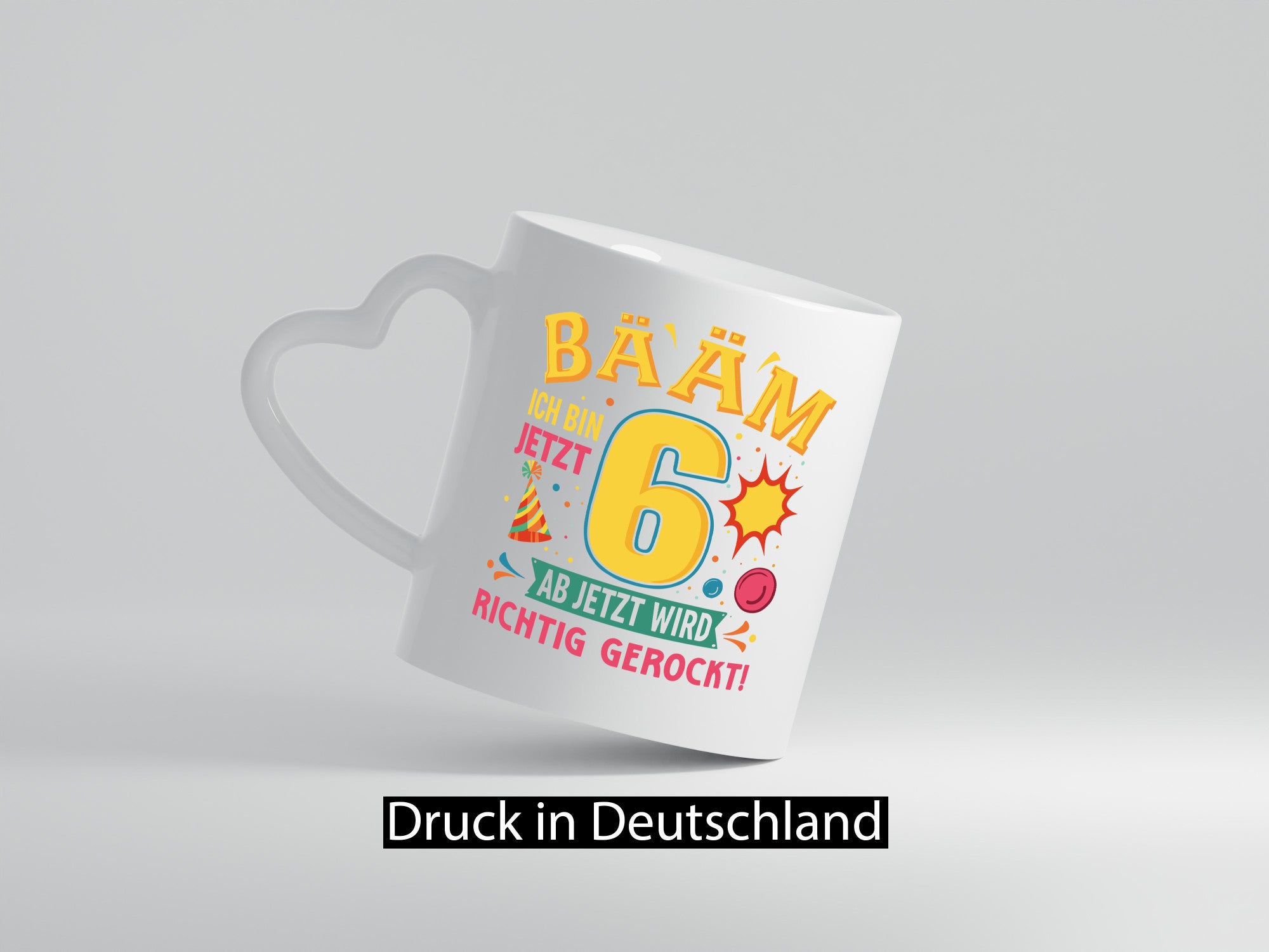 6. Geburtstag | 6 Jahre ab jetzt wird richtig gerockt lustiger Spruch Geschenk