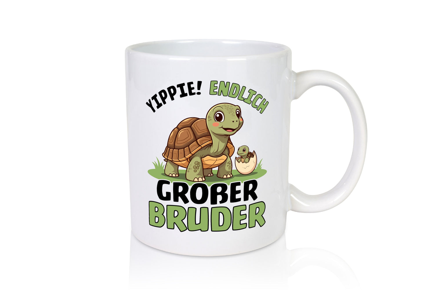 Yippie endlich großer Bruder | Schildkröte Geschwister lustiger Spruch Geschenk