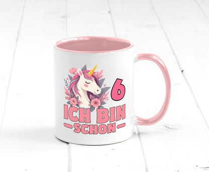 6. Geburtstag | 6 Jahre Einhorn bin schon Mädchen Geschenk Geschenkidee