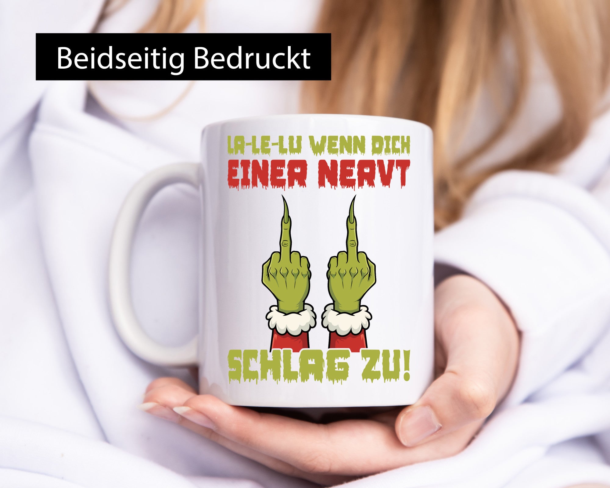 La Le Lu | Weihnachten Weihnachtsmuffel Lichter vl8 Geschenkidee Humor Tasse