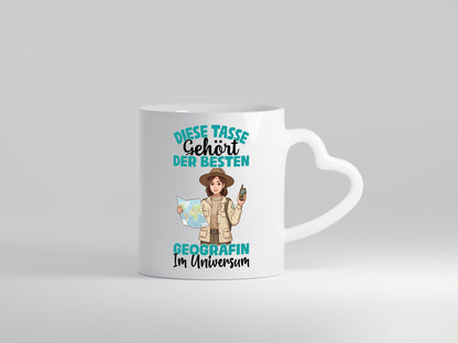 Im Universum: Geografin | Geografie Geschenkidee Humor Tasse